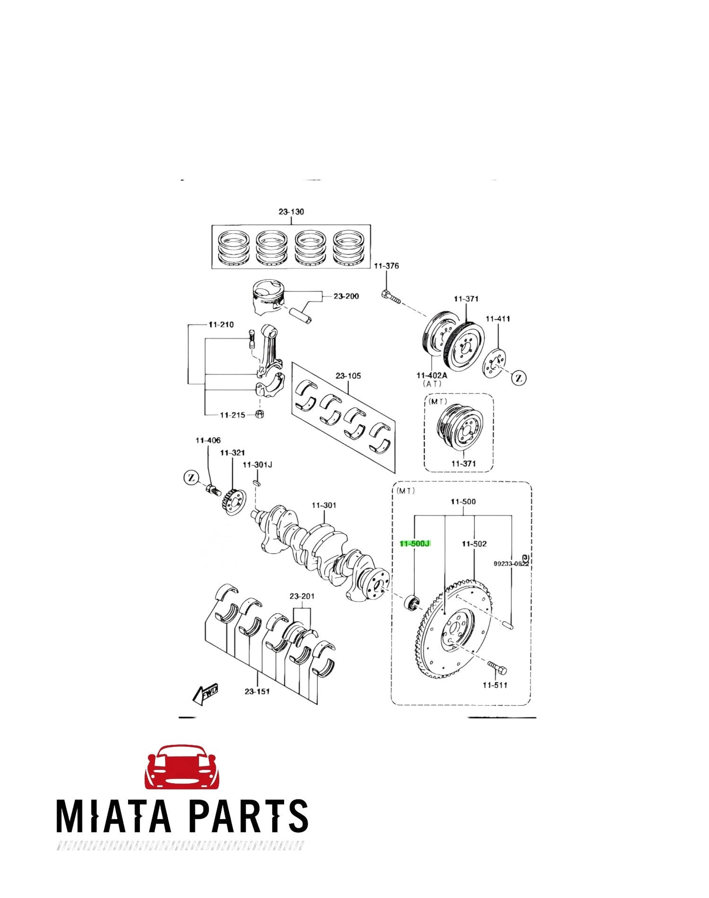 MX5 NA/NB Spigot Bearing (New) (Genuine)