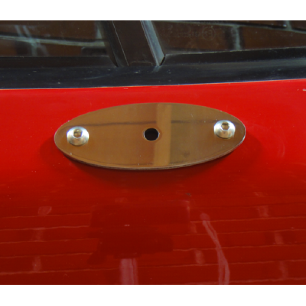 MX5 NA/NB Side Mirror Mounts, Polished Stainless Steel, 7mm Mounting Hole - Jass Performance