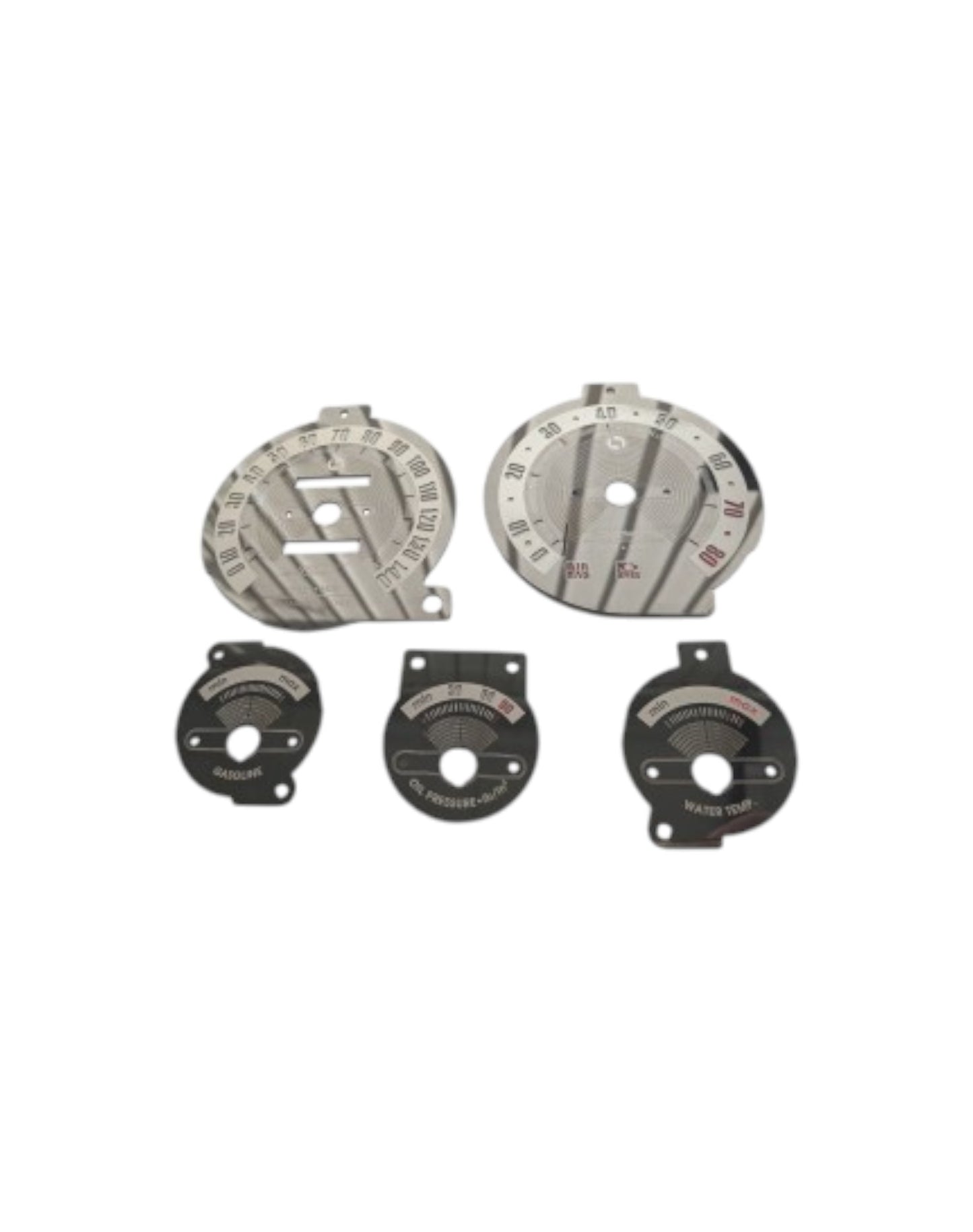 MX5 NA Classic Black Mirror Stainless Steel Gauge Faces - Jass Performance