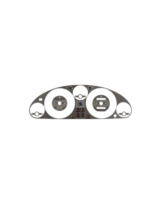MX5 NA Instrument Cluster Bezel, Vintage Style, Black Brushed Stainless Steel - Jass Performance