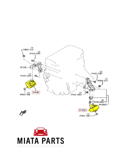 MX5 NC Engine Mounts (New) (Genuine)