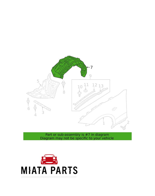 MX5 ND Guard Liner Main (New) (Genuine)