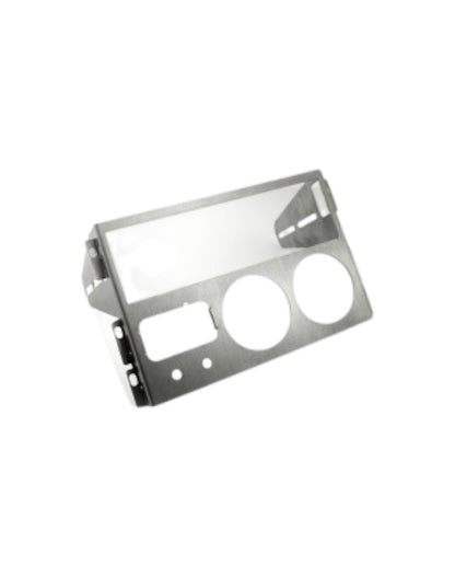 MX5 NA Stainless Radio Cage, 2 Gauges, 1 Mazda Switch, 2 Custom Switches - Jass Performance